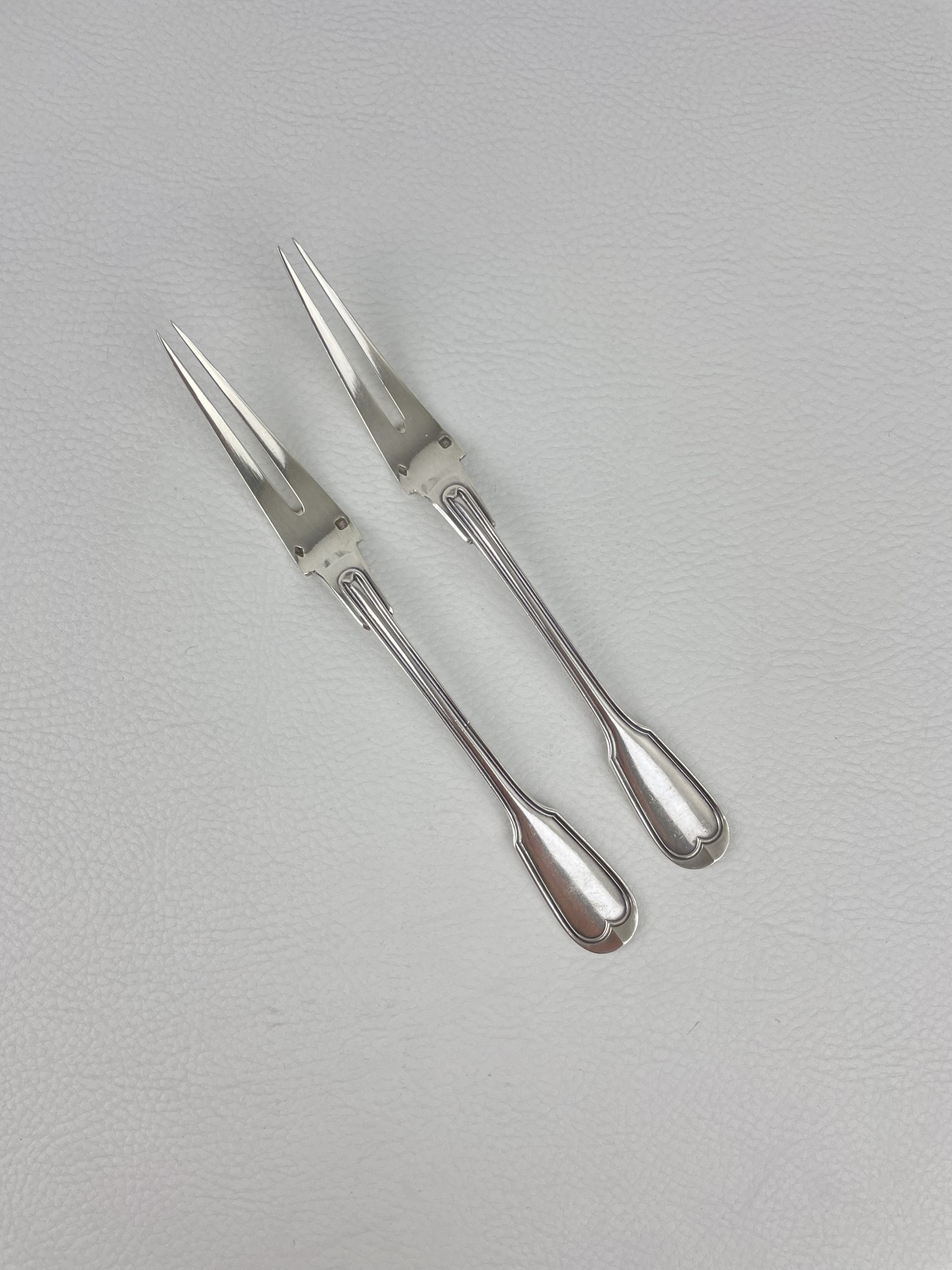 Lot De 12 Fourchettes Anciennes En Inox - Idéales Pour Huîtres, Escargots Ou Crustacés